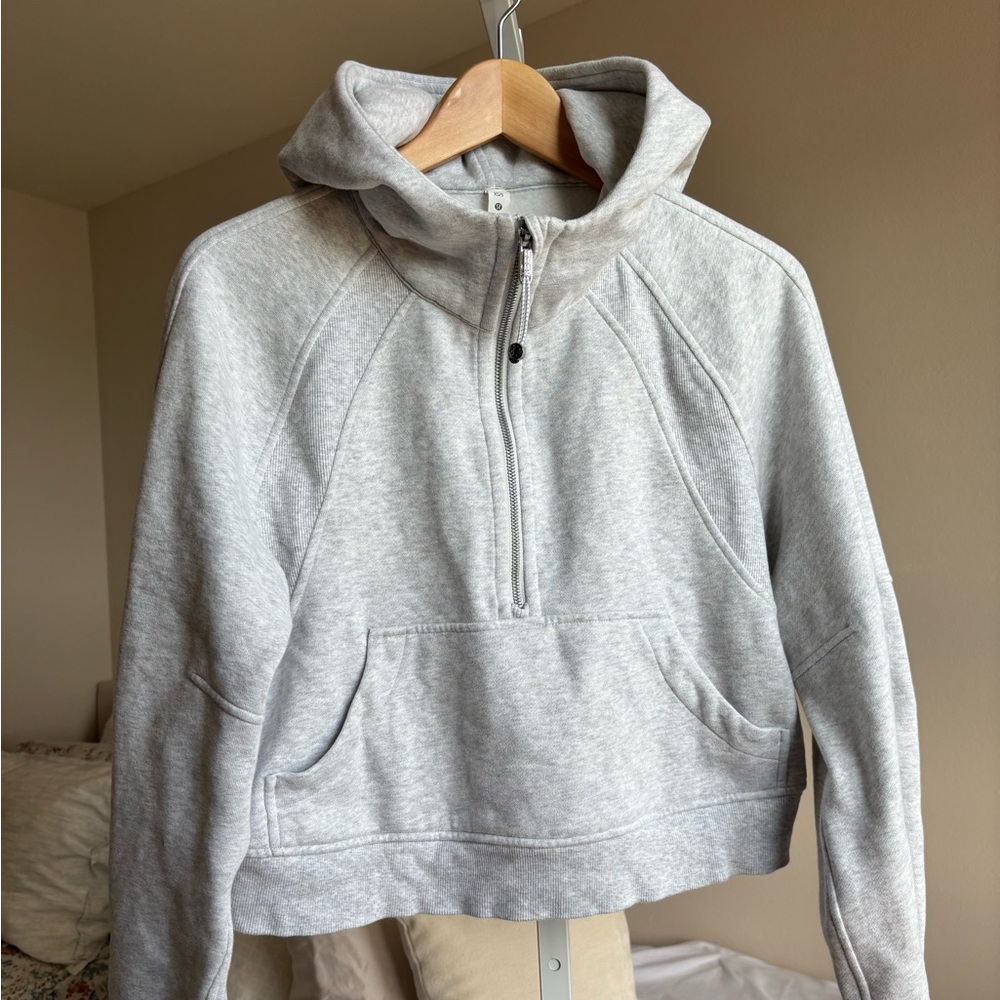 Lululemon Half Zip Scuba Light Gray Hoodie